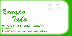 renata tako business card